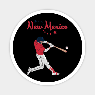 New Mexico USA Baseball Magnet